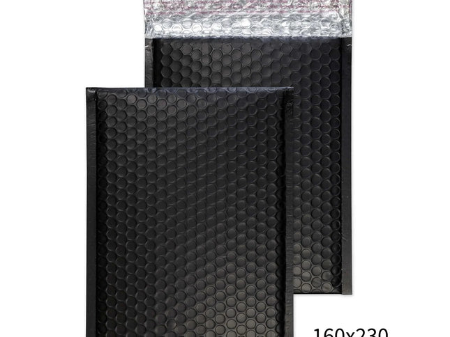 160x230mm Black Bubble Padded Envelope 50 Pack-2029334120932446208
