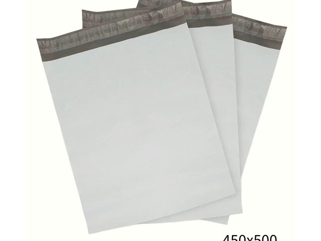 450x500mm White Poly Mailer – Self-Sealing Shipping Bag 100 Pack-2029334122895380480