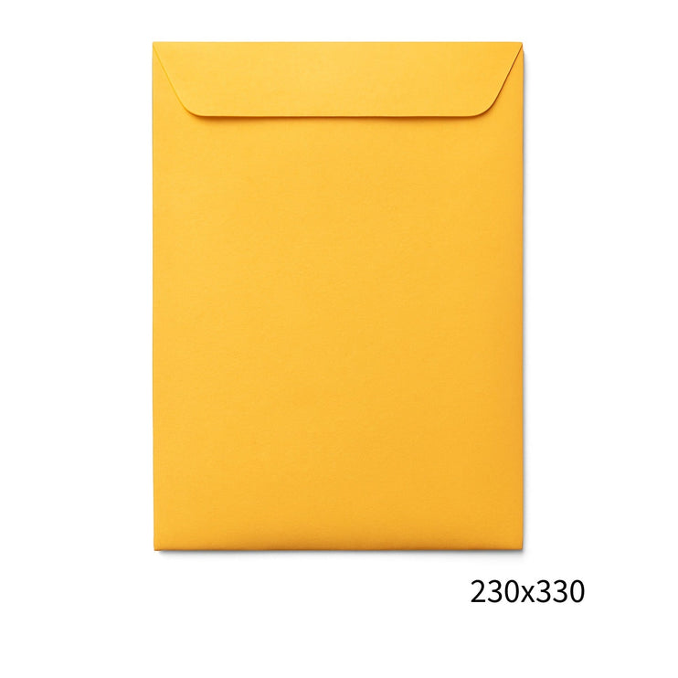 230x330mm Heavy Duty Yellow Kraft Mailing Paper Envelope 500 Pack-2029334123058958336