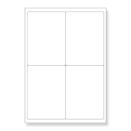 4 Up Self Adhesive Inkjet & Laser Printer Label Sheets –  99.1x139mm-2029334123369336832