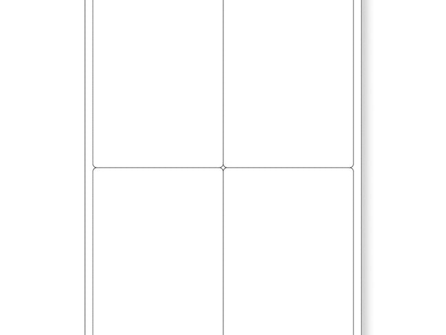 4 Up Self Adhesive Inkjet & Laser Printer Label Sheets –  99.1x139mm-2029334123369336832