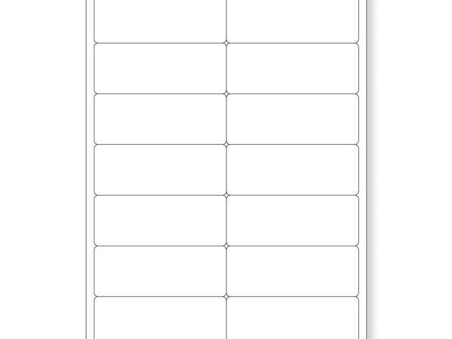 14 Up Self Adhesive Label Inkjet & Laser Printer Sheets – 99.1x38.1mm-2029334123683909632