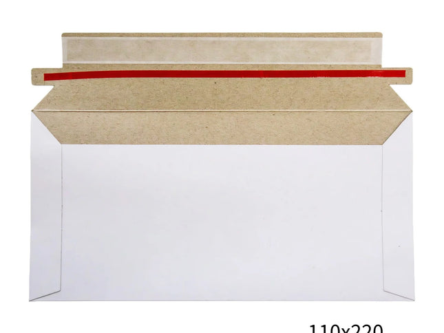 110x220mm White Peel & Seal Mailing Envelope 500 Pack-2029334124162060288