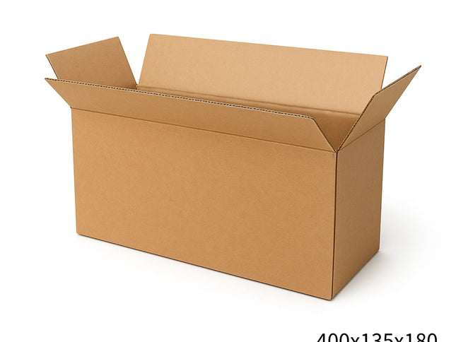 400x135x180mm Brown Mailing Box – Durable Cardboard Carton 20 Pack-2029334124627628032