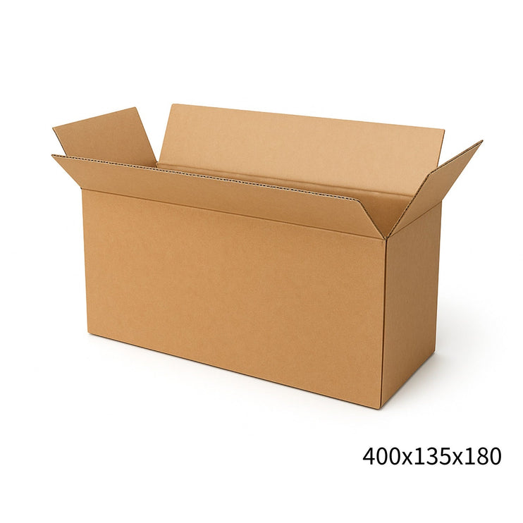 400x135x180mm Brown Mailing Box – Durable Cardboard Carton 20 Pack-2029334124627628032