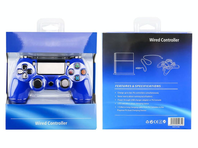 Snowflake Button Wired Gamepad For Ps4 - Green Camouflage-1915197515121168386