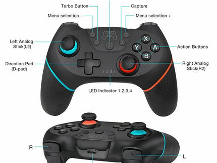 Pro Tooth Gamepad For Switch - Compact Controller-1915197058785087491