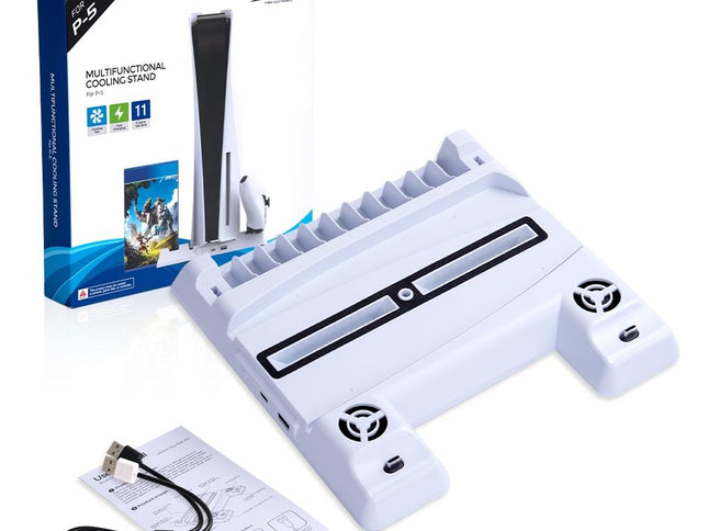 Multi-Function Ps5 Stand With Game Disc Storage-1915197588290801665