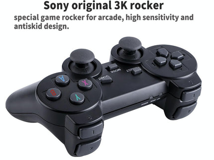 64Gb 4K Retro Game Stick + 2 Wireless Gamepads & 10 000+ Pre-Installed Games-1915198063752908803