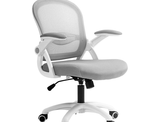 Artiss Mesh Office Chair Mid Back Grey