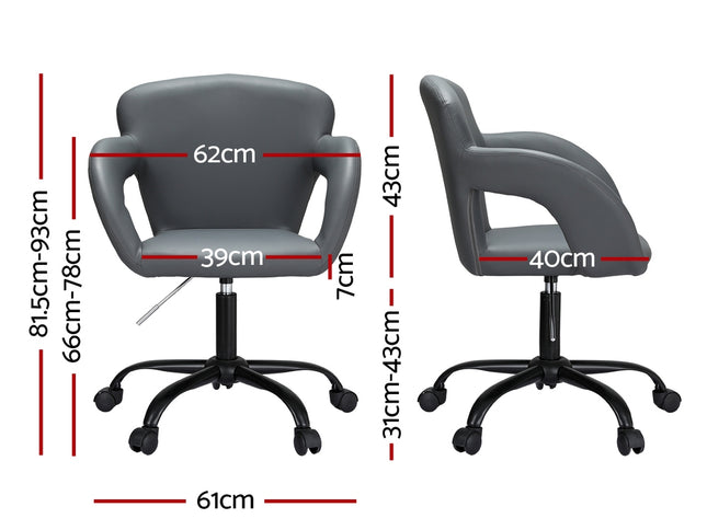 Artiss Office Chair Mid Back Grey