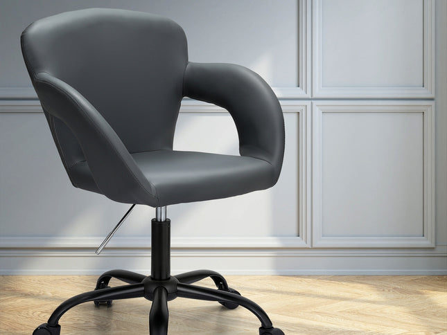 Artiss Office Chair Mid Back Grey