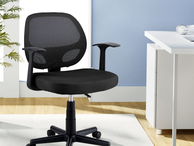 Artiss Mesh Office Chair Computer Gaming Desk Chairs Work Study Mid Back Black