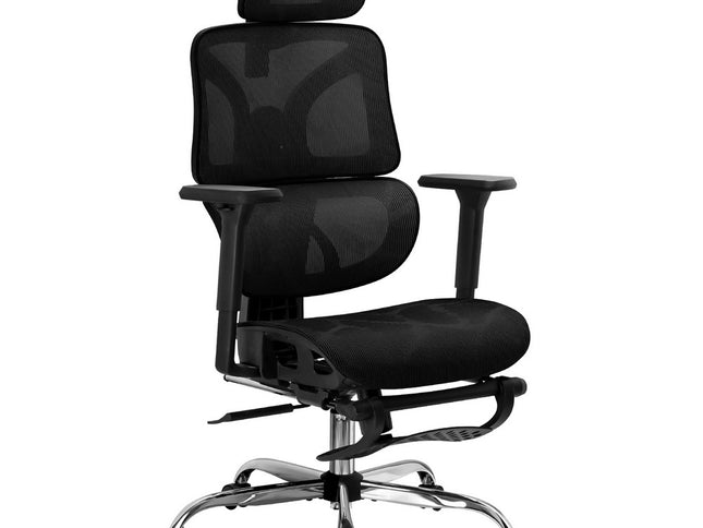 Artiss Ergonomic Office Chair Footrest Black