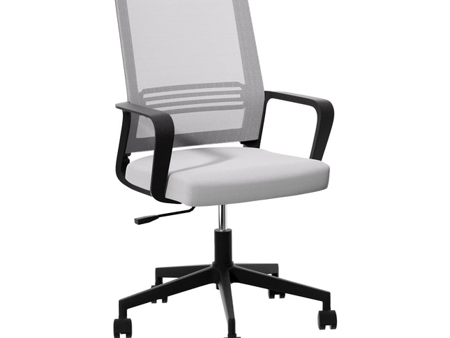 Artiss Mesh Office Chair Computer Gaming Desk Chairs Work Study Mid Back Grey