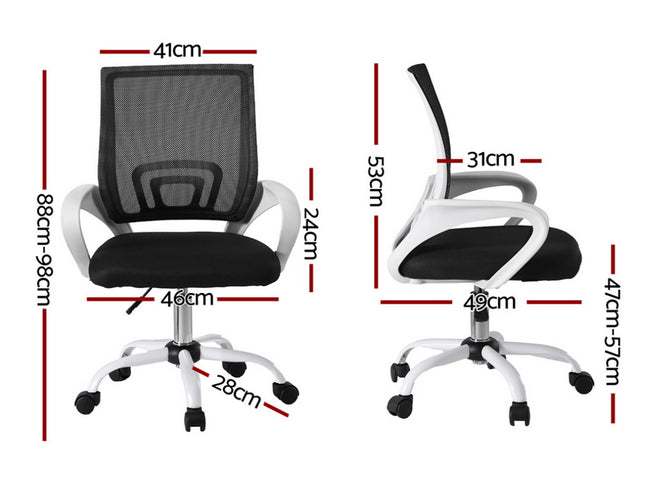 Artiss Office Chair Mesh Computer Gaming Desk Chairs Work Study Mid Back