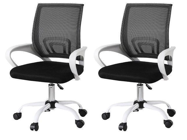 Artiss 2x Office Chair Mesh Computer Gaming Desk Chairs Work Study Mid Back
