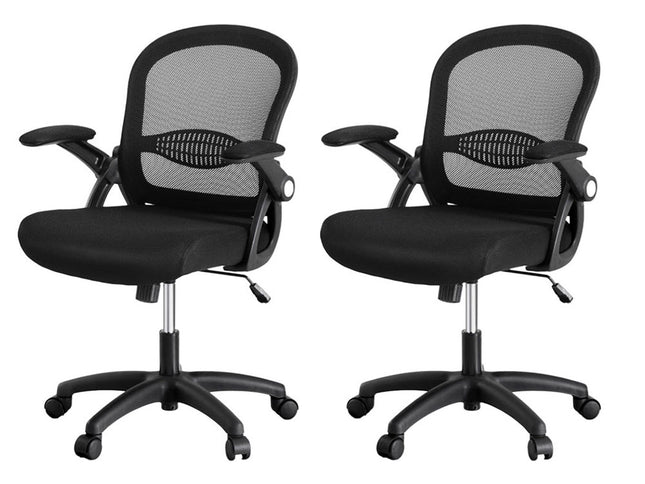 Artiss 2x Mesh Office Chair Computer Gaming Desk Chairs Work Study Mid Back
