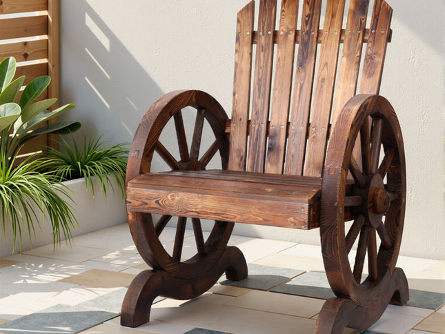 Gardeon Wooden Wagon Chair Outdoor