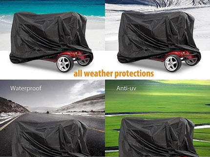 140X66X91Cm Dustproof & Anti-Uv Electric Scooter Cover - Black-1915196716668293123