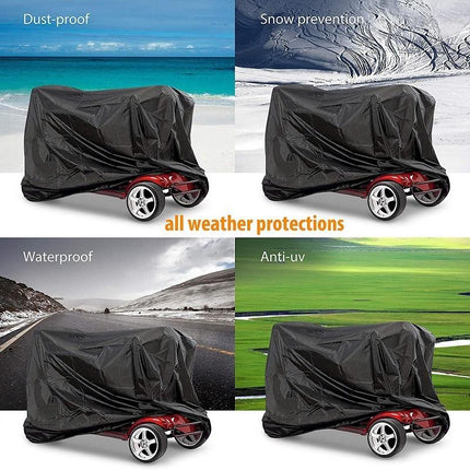 Protective Cover For Electric Scooter - Dustproof And Anti-Ultraviolet - 170X61X117Cm - Black-1964932171621863427