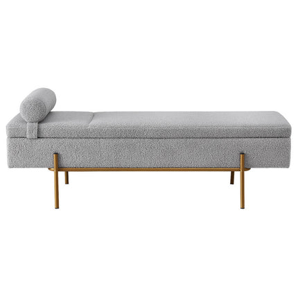 Artiss Storage Ottoman Bed 140cm Pillow Foot Stool