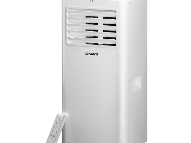 Devanti Portable Air Conditioner 7000BTU Cooling Mobile Fan Cooler Dehumidifier