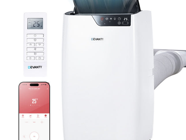 Devanti Portable Air Conditioner Dehumidifier Fan 12000BTU
