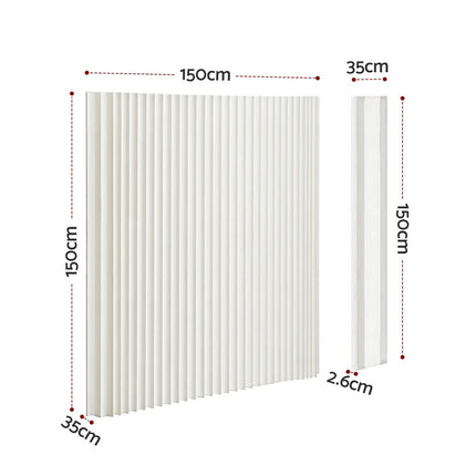 Artiss Paper Room Divider Folding Partition Screen Honeycomb Privacy Screen Freestanding 150cm White