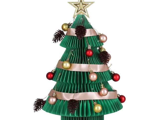 Jingle Jollys LED Paper Christmas Tree with Star Topper ‚Äì 47CM, Set