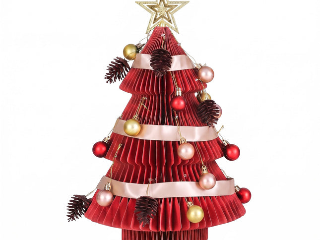 Jingle Jollys LED Paper Christmas Tree with Star Topper ‚Äì 47CM, Set