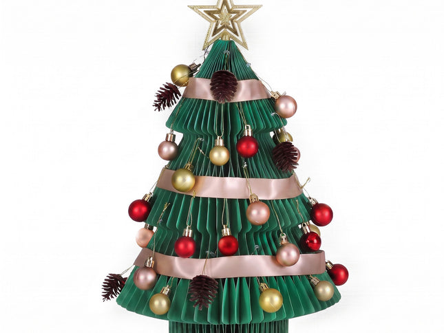Jingle Jollys LED Paper Christmas Tree with Star Topper ‚Äì 61CM, Set