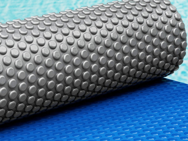 Aqua Buddy Pool Cover 600 Micron 11x6.2m Swimming Pool Solar Blanket Blue Silver