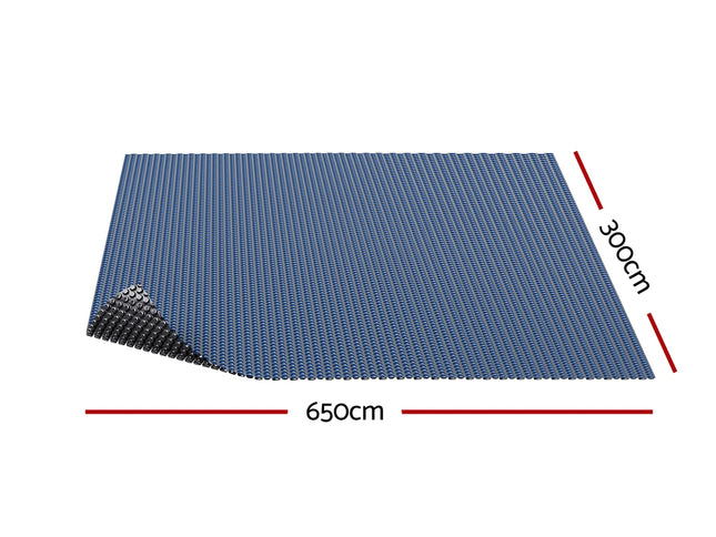 Aqua Buddy Pool Cover 600 Micron 6.5x3m Swimming Pool Solar Blanket Blue Black