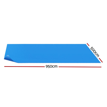 Aqua Buddy Pool Cover 600 Micron Bubble Heat Solar Blanket Shed Blue 9.5x5m
