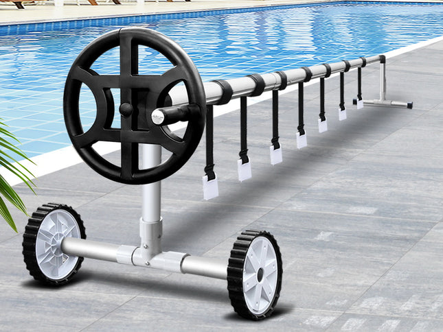 Aquabuddy Pool Cover Roller 4m Adjustable Swimming Pool Solar Blanket Reel