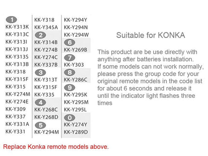 Universal Remote For Konka Led / Lcd / Hdtv - Chunghop K906-1915197621862010889