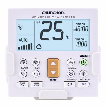 Universal Lcd Air Conditioner Remote Controller With Bracket - Chunghop K650E-1915197167652442112