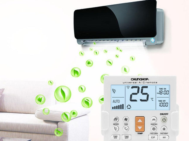 Universal Lcd Air Conditioner Remote Controller With Bracket - Chunghop K650E-1915197167652442114