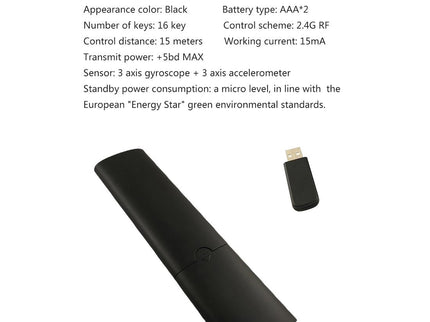 Universal 3D Air Mouse Remote With Voice Control-1915197465016012808
