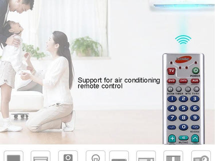 Universal Learning Remote For Tv Vcr Sat Cbl Hifi Dvd Cd Vcd & More-1915198297455333379