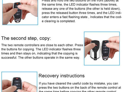 Wireless 4-Button Remote For Hyundai / Kia Cars - 433Mhz-1915196997317562373
