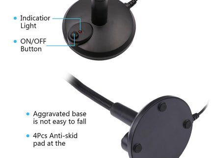 Usb Computer Microphone - Plug And Play - Black-1915196753523642372