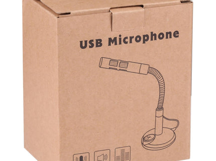 Usb Computer Microphone - Plug And Play - Black-1915196753523642373