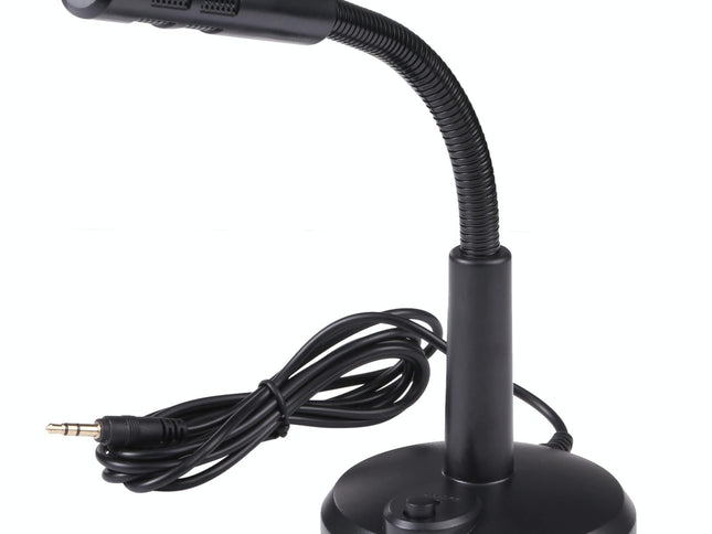 Drive-Free Computer Microphone - 3.5Mm Plug Black 3.5M-1915196768287592449