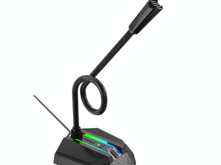 Flexible Usb Microphone With Rgb Lighting For Voice Chat And Video Conferencing-1915197799817940992