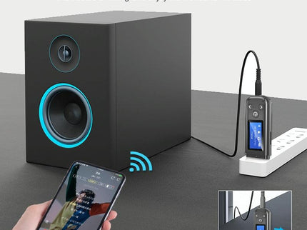 2-In-1 Usb Car Bluetooth 5.0 Audio Adapter With Lcd Screen-1915197639671025667