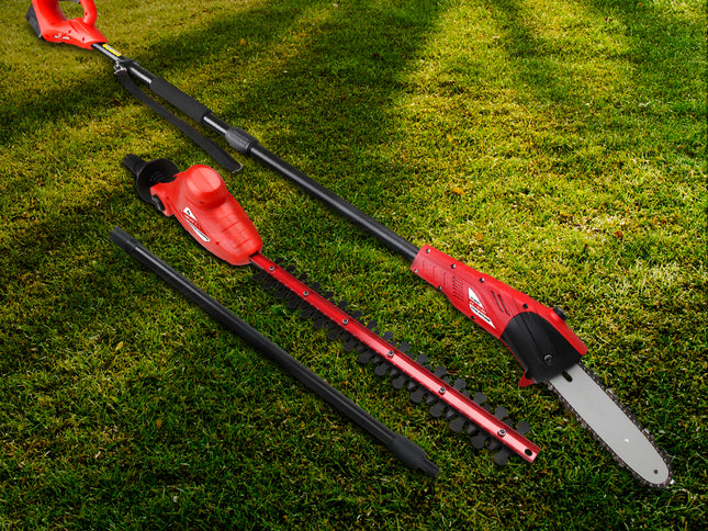 Giantz Chainsaw Trimmer Cordless Pole Chain Saw 8in 20V Battery 2.7m Reach