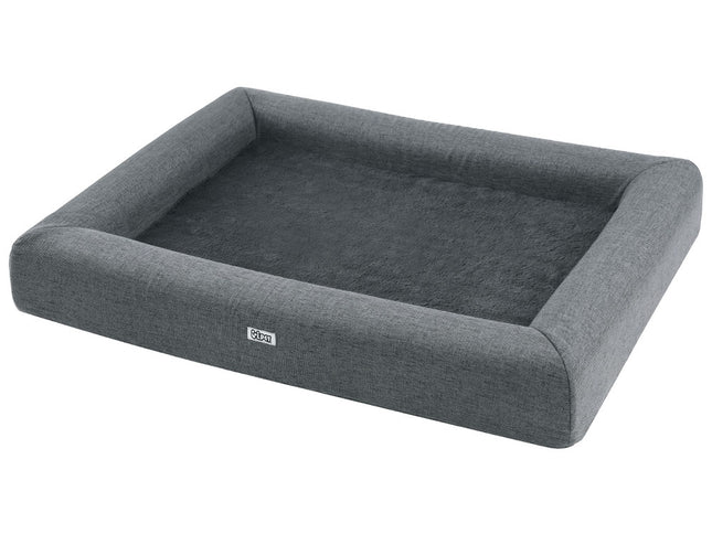 i.Pet Pet Bed Dog Cat Large Calming Soft Sofa Cushion Egg Crate Washable Grey