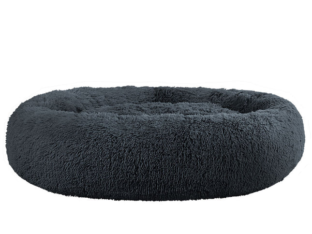 i.Pet Pet Bed Dog Cat 110cm Calming Extra Large Soft Plush Dark Grey